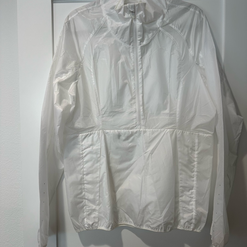 Lululemon Run With It Jacket White Sz 10 EUC - Picture 2 of 16